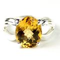 Citrine, 925 Sterling SIlver Ladies Ladies Ring...
