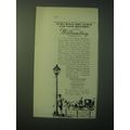 1948 Williamsburg Virginia Ad - Turn back the c...
