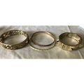 Vitage Lot of 4 Gold and Rose Gold Plated Bangl...