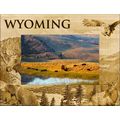 Wyoming Laser Engraved Wood Picture Frame Lands...