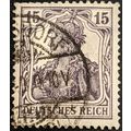 Stamp German Empire SG101 1917 15pfg Germania Used