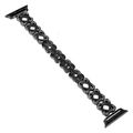 Hearts Crossed Diamond Metal Watch Band, For Ap...