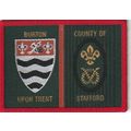 Scout Double Badge UK County of Stafford Burton...