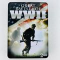 Great Battles of World War II WWII Tin Box 2 DV...