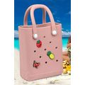 Apricot Pink Waterproof EVA Hollow Tote Bag