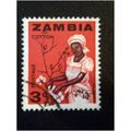 Zambia QEII 1964 3d Cotton Picking Used SG 97 Sc 7