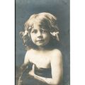 Antique Rotary Postcard 1913 - Young Girl With ...