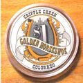 (1) $1. GOLDEN HORSESHOE CASINO CHIP - Cripple ...
