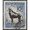 South Africa 1954 SG164 10/- Black & Cobalt Fin...