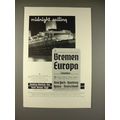1936 Hamburg-American Cruise Ship Ad - Midnight Sailing