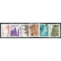 1980's 6 different values - fine used (o)