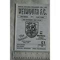 1996 programme Weymouth v. Fleet Town