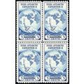 753, Unused VF 3¢ Byrd Center Line Block Of Fou...
