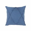 18" X 18" Cobalt Blue 100% Cotton Zippered Pillow