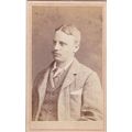 VICT. CDV PHOTO -MAN WEARING CHECK SUIT BY THE ...