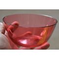 Antique British glassware CRANBERRY GLASS BOWL ...