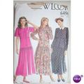 Womens Vintage 1980 Dress Sewing Pattern Size 6...