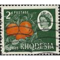 RHODESIA, FRUIT, Citrus, green 1966, 2d, #4