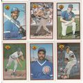 1989 Bowman Chicago Cubs team set 19 cards- San...