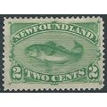 Newfoundland 1882 SG46 2c Yellow-Green Mounted ...