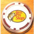 Bass Pro Shops Poker Chip Golf Ball Marker - Red