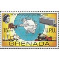 GRENADA, UPU new headquarters, yellow &blue 197...