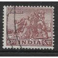 INDIA 1949 6p PURPLE BROWN KONARAK HORSE SG 310...