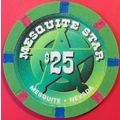 Mesquite Star. $25 Casino Chip. Mesquite, NV. T47.