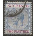 Cyprus 1913 SG78 2pi Blue & Purple Wmk MCA Good...