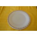 Vintage - Fire King Milk Glass Swirl Dinner Pla...