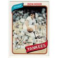 1980 Topps baseball card 89 Don Hood - Yankees