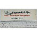 Vintage bookmark - Theatre Pick-Ups London, Experienced Theatre People