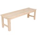 5-Ft Backless Garden Bench in Natural Yellow Ce...