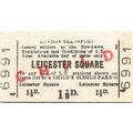 London Transport Edmondson Ticket - Leicester S...