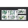 GB.British Wild Flowers set of 6.Phosphor Issue...