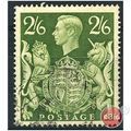 1942 SG476a 2/6d Yellow Green Very Fine Used