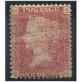 1864 SG43 1d Red Plate 184 Mounted Mint (Faded)