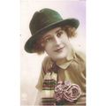 CARTE POSTALE - MODE - FEMME A CHAPEAU - REF 78