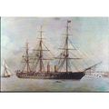 HMS Warrior at Portsmouth, Hampshire - 1860's -...