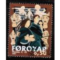 2001 Faroe Is. Sc# 407 used - Bible Story 5.00k