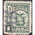 Panama 1924 - SG199 - 1c green - Arms - used