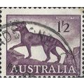 AUSTRALIA, MAMMAL, Thylacine, violet 1962, 1/2, #3