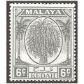 Kedah 1950 SG80 6c Grey Mounted Mint . .. .