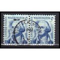 Used 1283B 5c George Washington Fine Pair KA6054