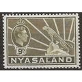 Nyasaland 1937 SG137 9d Olive-Bistre Light Moun...