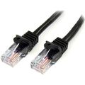 StarTech 10FT Black CAT5E Molded Patch CABL