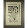 1923 Great White Fleet Caribbean Cruise Ad - Unique