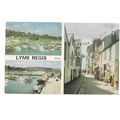 LYME REGIS multiview . used vintage postcard 19...