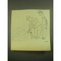1945 Cartoon by Saul Steinberg - Insect Spray