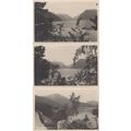 Balestrand River Norway 3x Antique Postcard s